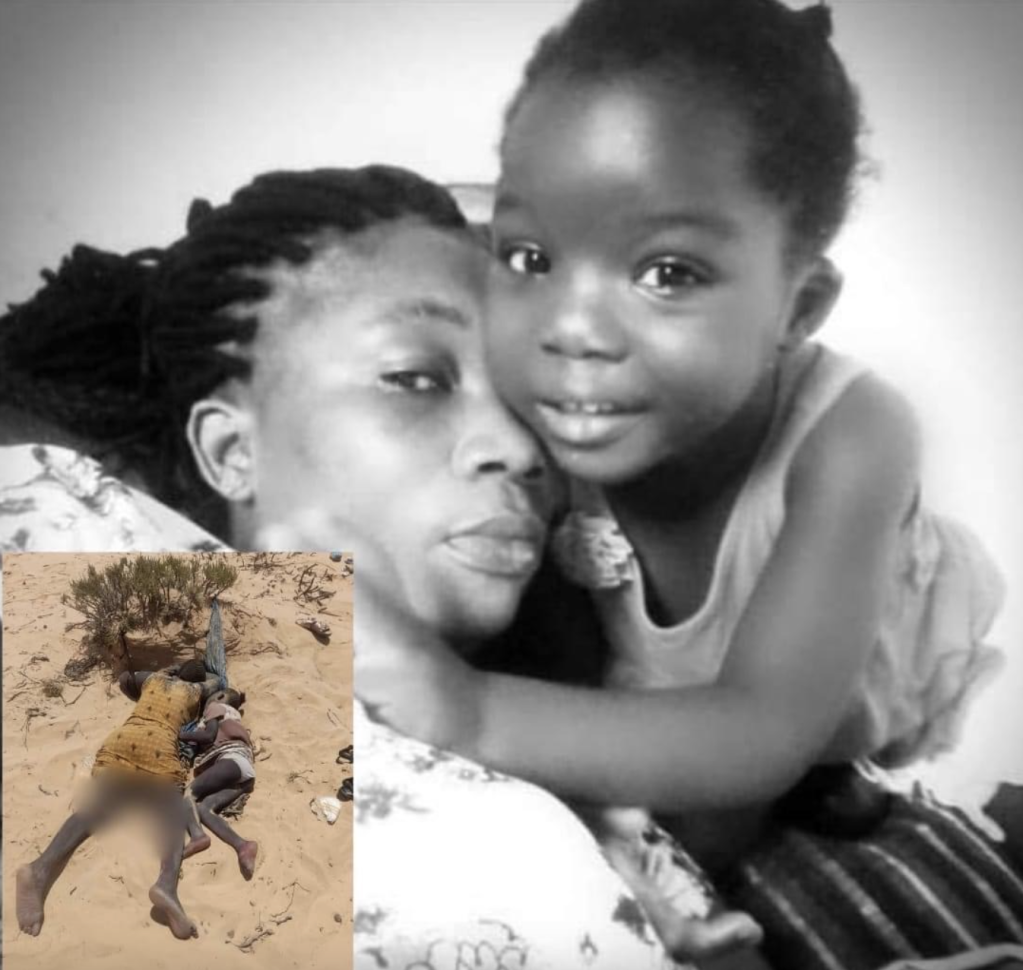 Fati Dossa and her daughter Marie, who died in the desert near the Libya-Tunisia border, having been expelled from Tunisia | Source: Screenshot, Focus on Africa
