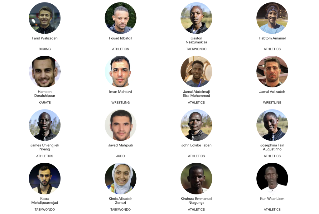 16 z 53 uczonych-sportowców-uchodźców ma nadzieję wziąć udział w igrzyskach olimpijskich w Paryżu jako członkowie olimpijskiej drużyny uchodźców |  źródło: olympics.com