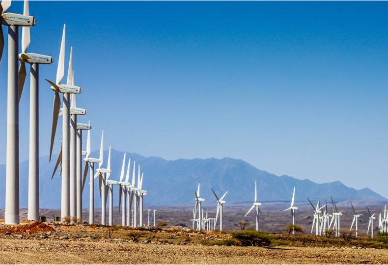 A picture of the Lake Turkana wind turbine project in Kenya | Photo: Lake Turkana Wind Power project (from the website)