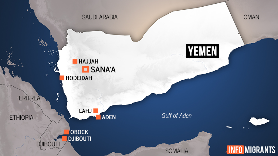 Map of Yemen | Credit: InfoMigrants