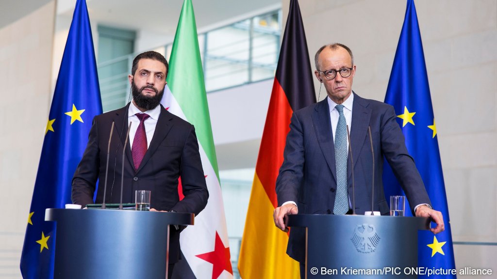 Syrian President Ahmed al-Sharaa visited German Chancellor Friedrich Merz as part of a broader tour of Europe | Picture: Ben Riemann/PIC ONE/picture-alliance