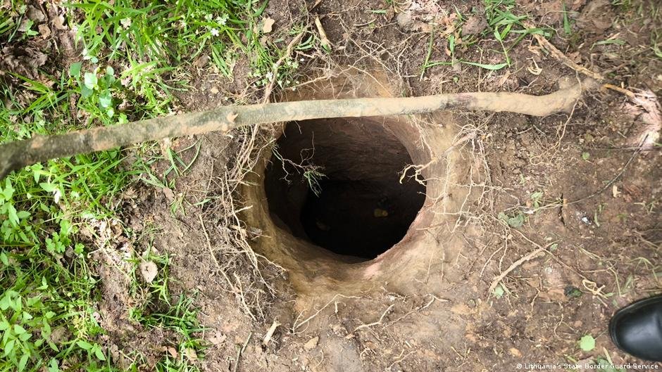 A tunnel used by migrants was discovered on the Lativa-Belarus border | Photo: Latvia's State Border Guard Service
