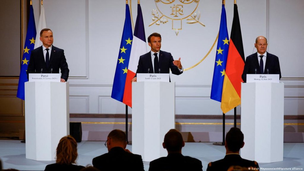 Macron said the meeting showed how talk of divisions between 'old and new Europe' were sometimes overstated | Photo: Sarah Meyssonnier/AP/picture alliance